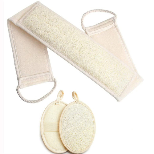 Loofah Body Scrubber, Natural Shower Loofah, Exfoliating Back Scrubber for Shower Set - Loofah Sponge Pads & Body Sponge Scrubber, Deep Clean & Invigorate Your Skin, for Men and Women Loofah Body Scrubber, Natural Shower Loofah, Exfoliating Back Scrubber for Shower Set - Loofah Sponge Pads & Body Sponge Scrubber, Deep Clean & Invigorate Your Skin, for Men and Women