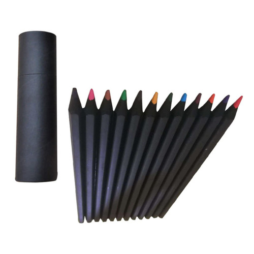 STOBOK 1 set/24pcs Non- Kids Graffiti Painting Toxic Pens Crayon Kit Students Wood Sketching Toddlers Colored Supplies Drawing Pencils Sketch Art for /