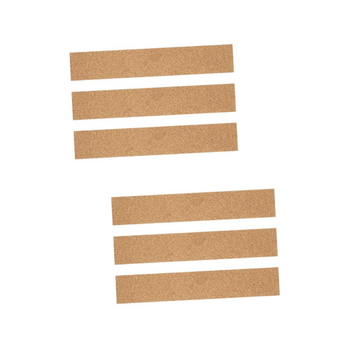 Operitacx 6 Pcs Adhesive Cork Strips Thick Cork Boards Wall Small Cork Board Cork Tack Strips Bulletin Board Strips Cork Bulletin Bars Bulletin Bar Strip Corkboard Natural Protector Office