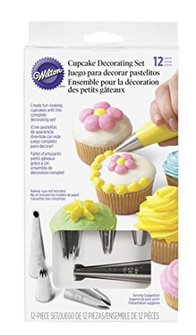 Wilton 2104-6667 12-Piece Cupcake Decorating Set Wilton 2104-6667 12-Piece Cupcake Decorating Set