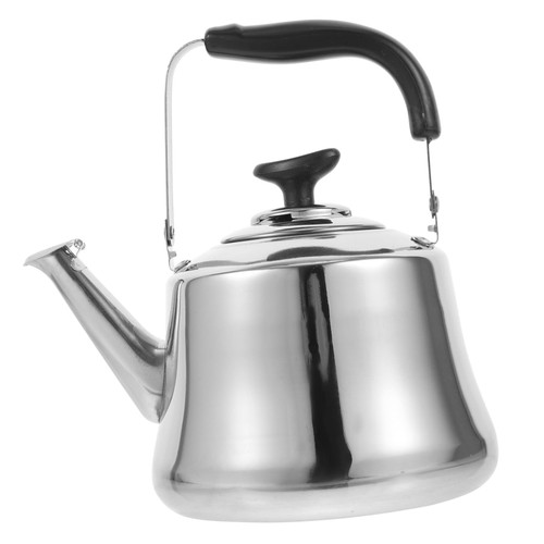 Zerodeko 1pc Chirping Kettle Electric Camping Stove Stovetop Water Kettle Whistling Teakettle Gas Kettle with Whistle Fast Boil Rustic Tea Pot Kettles Household Stainless Steel Sound Pot