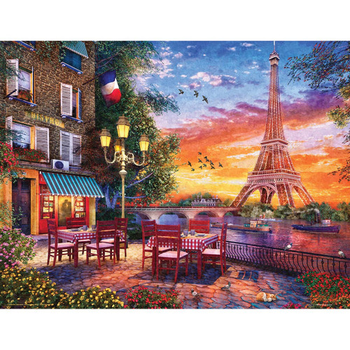 Springbok 500 Piece Jigsaw Puzzle Paris Romance - Made in USA