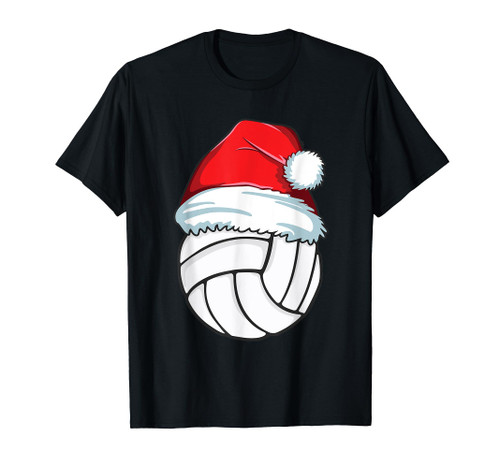 Ugly Christmas Volleyball T-Shirt for Women Santa Pajama