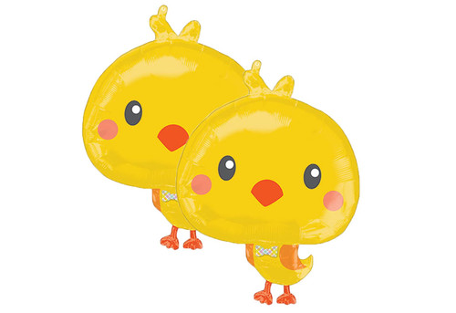 Set of 2 Adorable Baby Chick 28" Foil Party Balloons Set of 2 Adorable Baby Chick 28" Foil Party Balloons