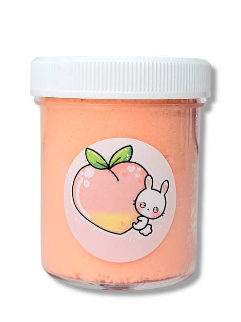 Peach Fuzz Handmade Scented Cloud Slime 4oz Hoshimi Slimes