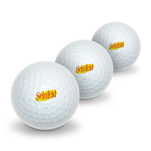 GRAPHICS & MORE Seinfeld Logo Novelty Golf Balls 3 Pack