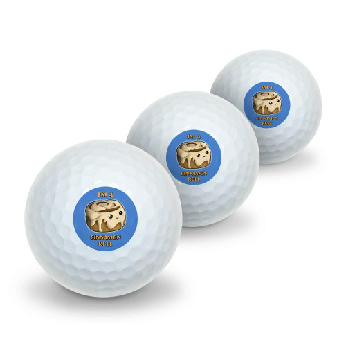 GRAPHICS & MORE I'm A Cinnamon Roll Kawaii Novelty Golf Balls 3 Pack