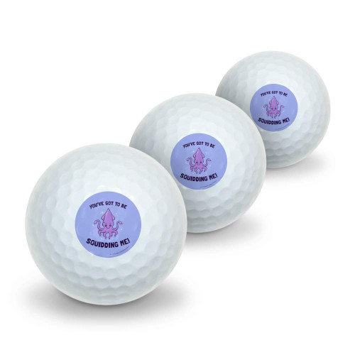 GRAPHICS & MORE You've Got to be Squidding Me Kidding Funny Humor Novelty Golf Balls 3 Pack