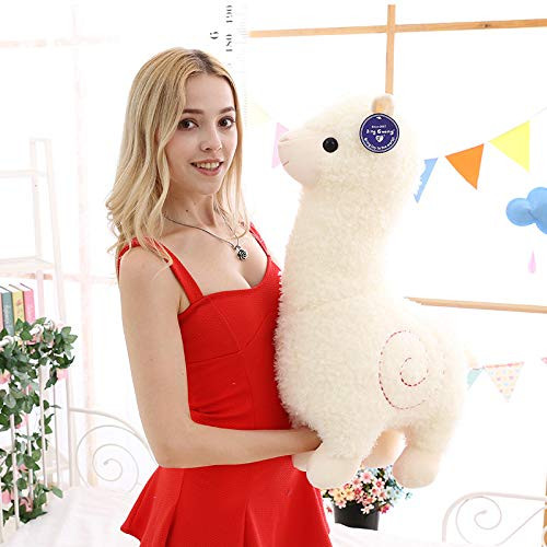 Maomoto Alpaca Plush Toy, 18 Inch Llama Stuffed Animal Large Llamacorn Alpaca Doll Plushie Hug Pillow Soft Fluffy Cushion White Alpaca Soft Toy Plush Stuffed Alpaca Doll Toys Maomoto Alpaca Plush Toy, 18 Inch Llama Stuffed Animal Large Llamacorn Alpaca Doll Plushie Hug Pillow Soft Fluffy Cushion White Alpaca Soft Toy Plush Stuffed Alpaca Doll Toys