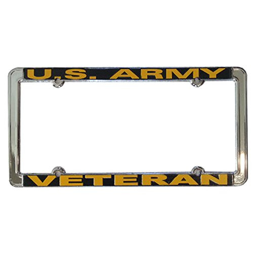 Honor Country US Army Veteran Thin Rim License Plate Frame Honor Country US Army Veteran Thin Rim License Plate Frame
