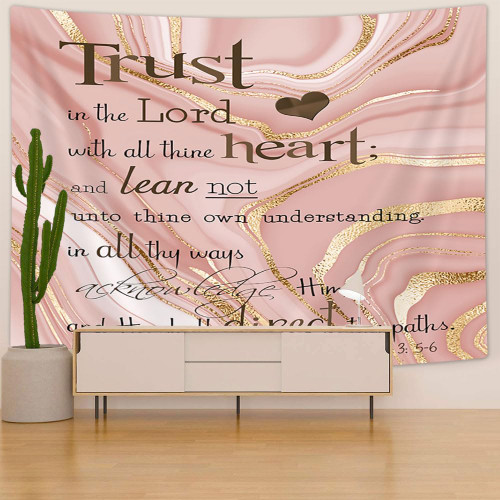Pink Marble Tapestry Bible Verse Scripture Quote Tapestry Wall Hanging Spiritual Inspirational Quotes,Ombre Aesthetic Luxury Gold Stripes Teen Girls Boho Living Room Bedroom Wall Poster Decor, 60x50in Pink Marble Tapestry Bible Verse Scripture Quote Tapestry Wall Hanging Spiritual Inspirational Quotes,Ombre Aesthetic Luxury Gold Stripes Teen Girls Boho Living Room Bedroom Wall Poster Decor, 60x50in