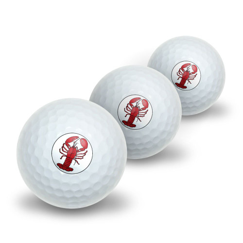 GRAPHICS & MORE Lobster Novelty Golf Balls 3 Pack