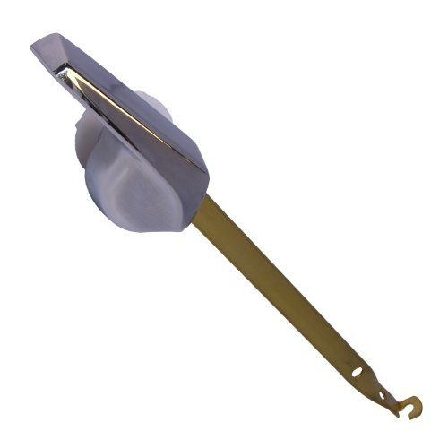 LASCO 04-1805 Sears Toilet Tank Universal Rundle Flush Lever with Twisted Arm, Chrome Plated