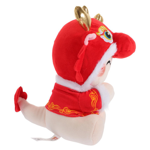 BESPORTBLE Year of The Dragon Plush Toy Dragon Plush Doll Plush Chinese Dragon Desktop Dragon Doll Chinese Style Dragon Toy Chinese New Year Dragon Decoration Statues Lucky Gift Flannel Child