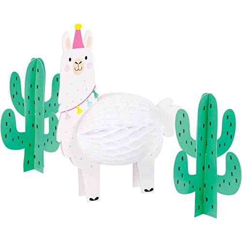 Creative Converting Llama Party 3D Honeycomb Centerpiece