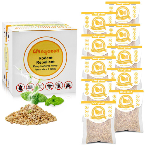 10 Pack Natural Mouse Repellent Pouches Peppermint Oil to Repel Mice and Rats, Rodent Repellent Pest Control Pouches Mice Repellent for House Mouse Deterrent Indoor 10 Pack Natural Mouse Repellent Pouches Peppermint Oil to Repel Mice and Rats, Rodent Repellent Pest Control Pouches Mice Repellent for House Mouse Deterrent Indoor