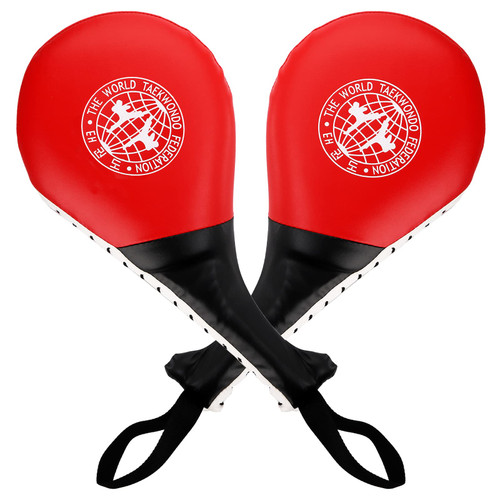 Frcctre 2 Pack Taekwondo Kick Pads, Durable Striking Kick Pads, Kicking Target Pads Punching Paddles for Tae Kwon Do Karate Kickboxing Martial Arts Training, 15 x 7.5, Red Frcctre 2 Pack Taekwondo Kick Pads, Durable Striking Kick Pads, Kicking Target Pads Punching Paddles for Tae Kwon Do Karate Kickboxing Martial Arts Training, 15 x 7.5, Red