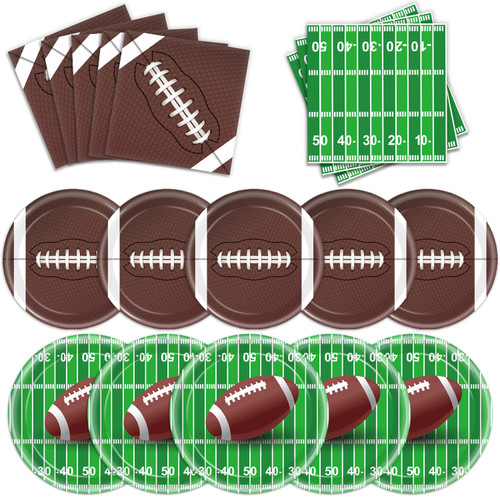 96 PCS Football Party Supplies Plates and Napkins Tableware Set Football Theme Party Decorations Including Paper Plates Napkins Cups for Football Birthday Party, 24 Guests 96 PCS Football Party Supplies Plates and Napkins Tableware Set Football Theme Party Decorations Including Paper Plates Napkins Cups for Football Birthday Party, 24 Guests