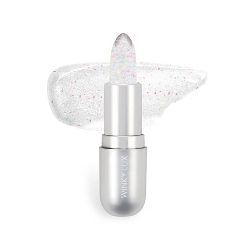 Winky Lux Glitter Confetti Balm, pH Lip Balm, pH Color Changing Lipstick and Tinted Lip Balm, Vegan & Cruelty Free Lip Balm, Hydrate & Plump, Sheer Pink Lipstick, Rainbow Confetti