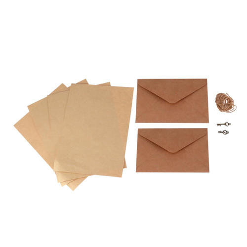 VILLCASE 1 Set Kraft Paper Envelopes Vintage Envelopes Invitation Envelopes Business B5 Love Letter