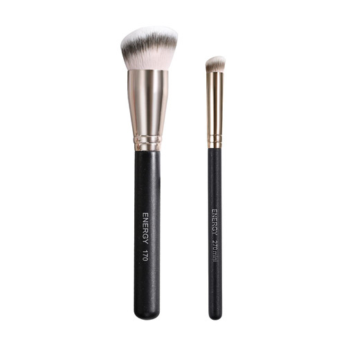 Foundation Brushes,ENERGY Makeup Brushes Set - Powder Foundation Brush Concealer Brush Under Eye Dense Vegan Face Makeup Brush for Liquid Cream Powder Foundation Concealer Nose Contour Blending