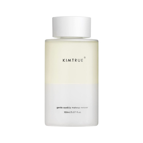 Kimtrue Gentle Eye and Lip Makeup Remover, Double Action of Water and Oil to Clean Quickly for Sensitive and all Skin type- 150ml/5 Fl OZ