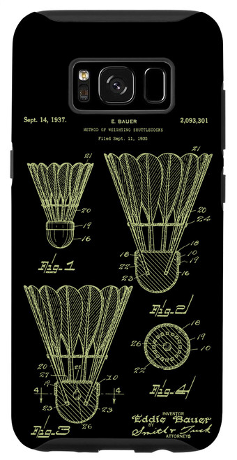 Galaxy S8 Funny Pickleball Badminton Shuttlecock Case