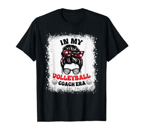 In My Volleyball Coach Era Groovy Sport Instructor Coaching T-Shirt In My Volleyball Coach Era Groovy Sport Instructor Coaching T-Shirt