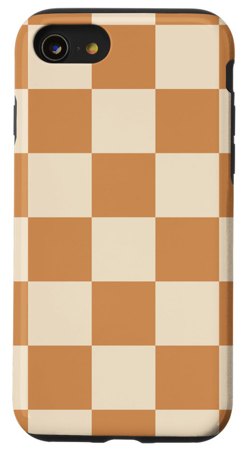 iPhone SE (2020) / 7 / 8 Checkered Classic Autumn Cream Hues Checkerboard Case