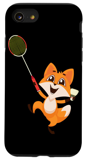 iPhone SE (2020) / 7 / 8 Funny Pickleball Badminton Shuttlecock Fox Case