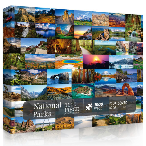 National Parks Puzzle for Adults 1000 Pieces, Landscape Nature Puzzle as National Parks Gifts, American Scenery Mountain Jigsaw Puzzle Including Yellowstone, Yosemite, Zion National Parks Puzzle for Adults 1000 Pieces, Landscape Nature Puzzle as National Parks Gifts, American Scenery Mountain Jigsaw Puzzle Including Yellowstone, Yosemite, Zion