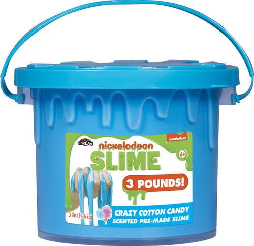 Nickelodeon 3 Lb Crazy Cotton Candy Slime Bucket