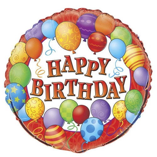 18" Foil Balloons Happy Birthday Balloon 18" Foil Balloons Happy Birthday Balloon