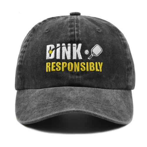 Waldeal Pickleball Hat for Men Women, Pickleball Gifts, Adjustable Dink Responsibly Pickle Ball Baseball Cap Black Waldeal Pickleball Hat for Men Women, Pickleball Gifts, Adjustable Dink Responsibly Pickle Ball Baseball Cap Black