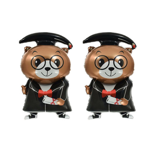 AVMBC Graduation Foil Balloons, Graduation Cap Balloon, Graduation Bear Balloons - Congrats Grad Bear Balloons 2023 for Graduation party Decorations Supplies