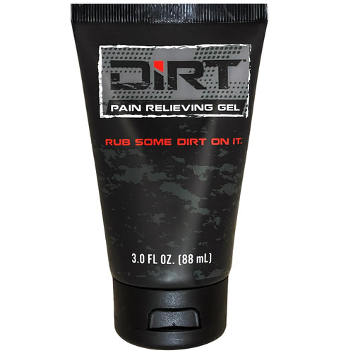 Dirt Pain Relieving Gel - Sore Muscles, Backaches, Strains, Bruising, Sprains & Joint Relief - Professional Strength - Arnica Montana - Activated Charcoal - Eucalyptus Oil & Menthol - 3 fl. oz Dirt Pain Relieving Gel - Sore Muscles, Backaches, Strains, Bruising, Sprains & Joint Relief - Professional Strength - Arnica Montana - Activated Charcoal - Eucalyptus Oil & Menthol - 3 fl. oz