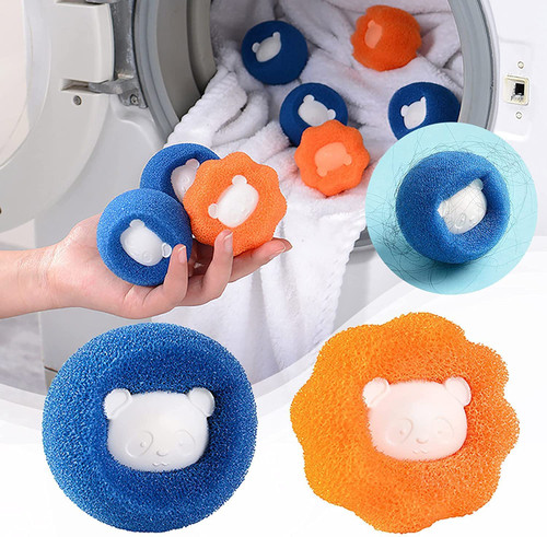 4pcs Clothes Anti-Winding Adsorption Hair Removal Cleaning Laundry Ball?Reusable Pet Hair Remover Washing Machine Hair Catcher Dryer Ball Laundry Washing Scrubbing Ball Lint Catcher 4pcs Clothes Anti-Winding Adsorption Hair Removal Cleaning Laundry Ball?Reusable Pet Hair Remover Washing Machine Hair Catcher Dryer Ball Laundry Washing Scrubbing Ball Lint Catcher