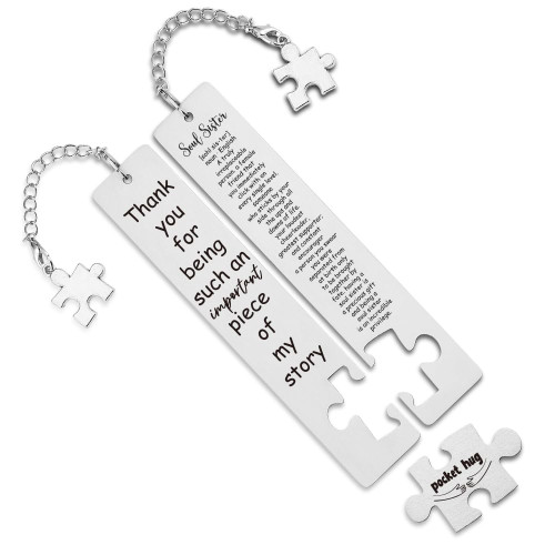 Thank You Gift for Soul Sister, Funny Bookmarks Gift for Soul Sister, Book Lover Gift for Soul Sister, Reading Gift for Soul Sister,Sisters Gifts from Sister,WB123