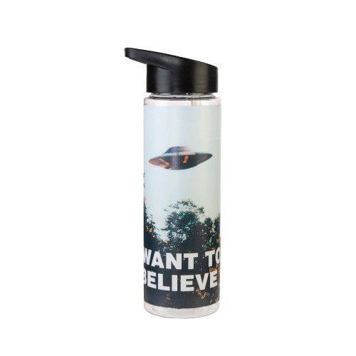 The X-Files Spaceship I Want To Believe 24 Oz Plastic Water Bottle