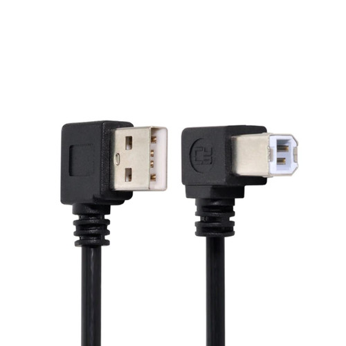 chenyang Printer Scanner Cable USB 2.0 to USB Type B Printer Scanner Cable 90 Degree Right Angled 50cm