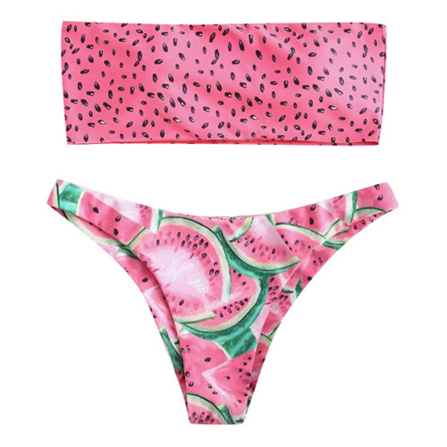 Beachwear Women Bikini up Swimwear Push-Up Swimsuit Two Pieces Print Swimwears Tankinis Set Swimwear Cover-Ups Gifts Under Dollars 5 Ofertas Del Dia De Hoy Relampago Under 10.00 Dollar Items Pink