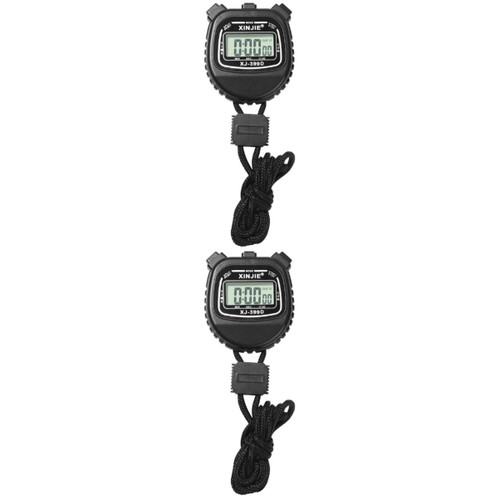 BESPORTBLE 2 Pcs Multi-Function Stopwatch Sports Countdown Timer Digital Watches for Kids Running Stopwatch Digital Handheld Timer Clock Timer Training Stopwatch Student Abs Water Proof