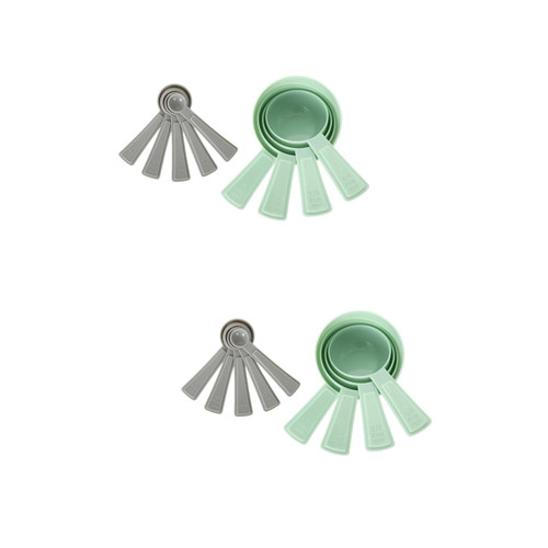 Cabilock 2 Sets 9 Pcs Measuring Spoon Milk Powder Spoon Kitchen Supplies Plastic Soup Spoons Salt Plastic Cooking Spoon Measuring Spoons Measuring Plastic Milk Spoon Earth Tones 9 Piece Set