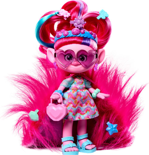 Mattel ?DreamWorks Trolls Band Together Fashion Doll & 10+ Accessories, Hairsational Reveals Queen Poppy with Transforming Hair Piece