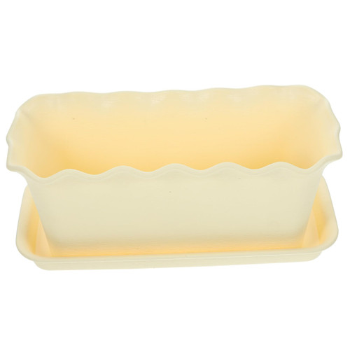 SUPVOX 1 Set Deck Plant Pot Flower Planting Container Garden Planters Vegetable Growing Pot Flower Pots Over Railing Planter Boxes Outdoor Vegetable Planters White Plastic Vanilla Flowers SUPVOX 1 Set Deck Plant Pot Flower Planting Container Garden Planters Vegetable Growing Pot Flower Pots Over Railing Planter Boxes Outdoor Vegetable Planters White Plastic Vanilla Flowers