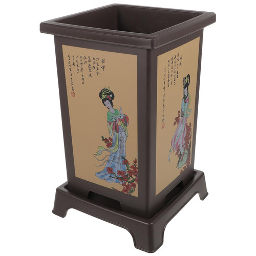 Happyyami 1 Set of Orchid Flowerpots Chinese Style Orchid Planter Orchid Flower Pots Tray Resin Planting Pots Indoor Plants Pots Porch Decor Happyyami 1 Set of Orchid Flowerpots Chinese Style Orchid Planter Orchid Flower Pots Tray Resin Planting Pots Indoor Plants Pots Porch Decor