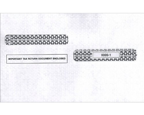 EGP IRS Approved Tax Envelope, 4up Quadranty Style for w2, Size 5.75 x 8.75, Moisture Seal (Item TF99991) - Quantity 25 Envelopes