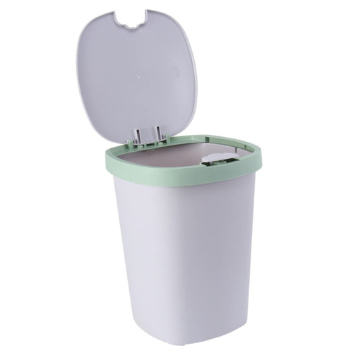Alipis 1Pc car Trash bin Trash bin with lid trashcans for car Office Waste Container Office Garbage Container Plastic Wastebasket Push-Button Trash Can Garbage can Clamshell Small Pedal