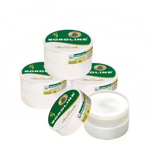 Uniqnature Boroline Ultra Smooth Antiseptic Night Cream, 40gms in Pot Combo pack of 4 (40gms X 4)