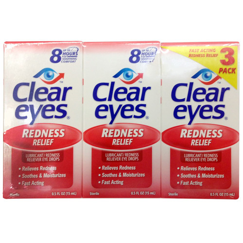 Clear Eyes Eye Drops (0.5 Ounce, 3 Pack)
